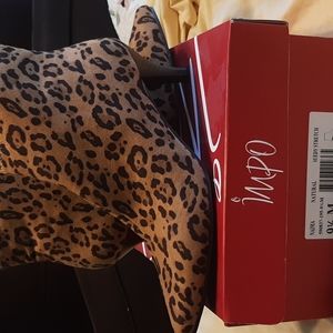 Impo leopard ankle boots